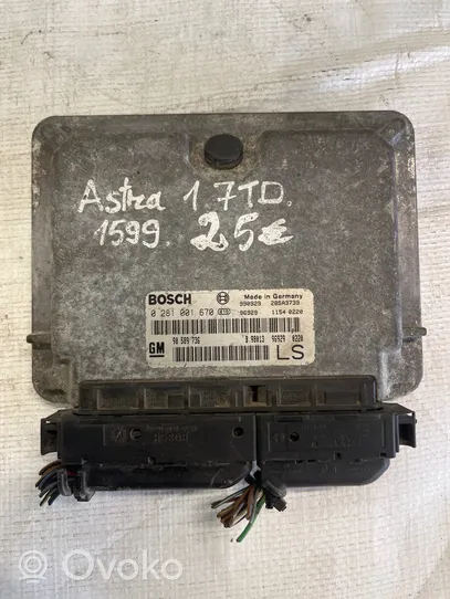 Opel Astra H Sterownik / Moduł ECU 90589736