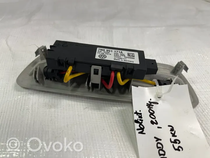 Volkswagen Caddy Alarm control unit/module 7N0951171A