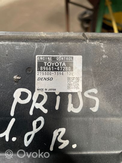 Toyota Prius (XW30) Sterownik / Moduł ECU 8966147280