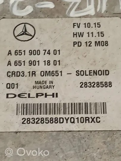 Mercedes-Benz E W212 Unidad de control/módulo del motor A6519007401