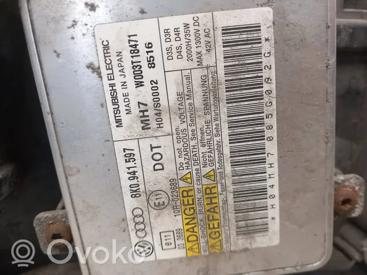 Audi A4 S4 B8 8K Передняя фара 8K0941597