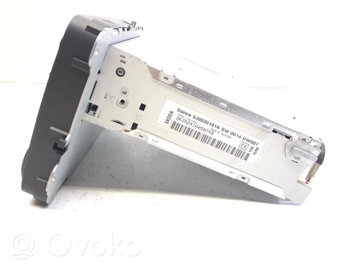 Skoda Fabia Mk2 (5J) Panel / Radioodtwarzacz CD/DVD/GPS 5J0035161A