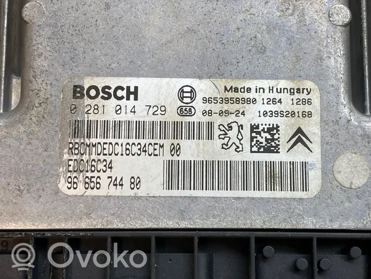 Citroen C4 Grand Picasso Sterownik / Moduł ECU 9665674480