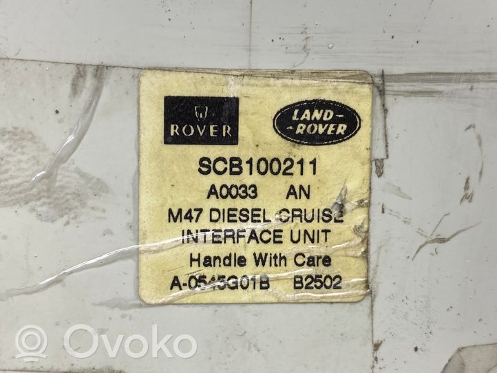 Rover 75 Centralina/modulo regolatore della velocità SCB100211