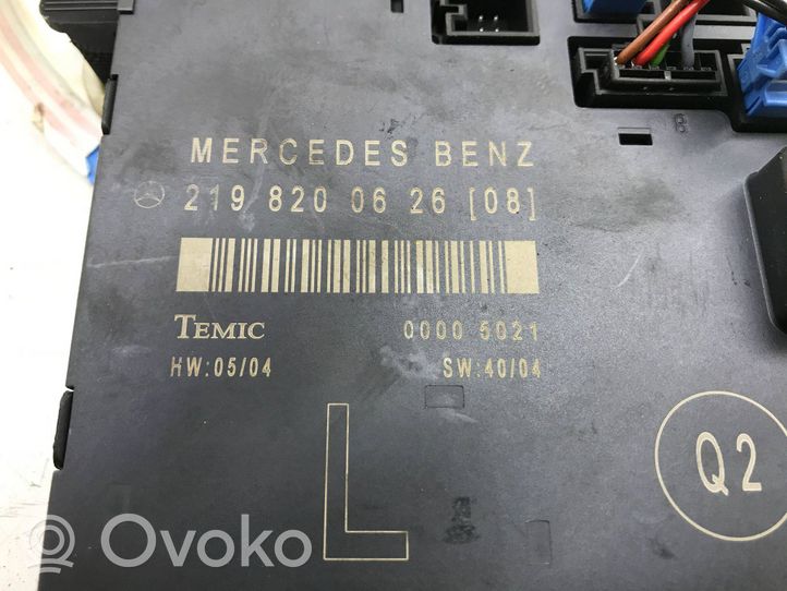 Mercedes-Benz CLS C219 Oven ohjainlaite/moduuli 2198200626