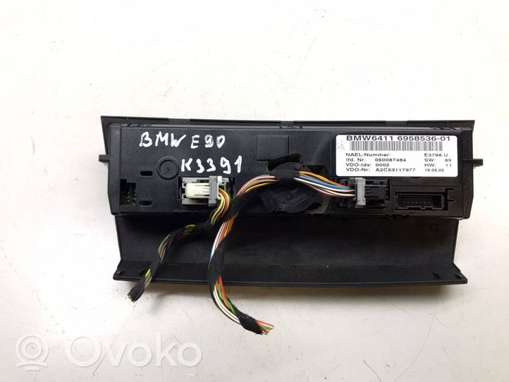 BMW 3 E90 E91 Gaisa kondicioniera / klimata kontroles / salona apsildes vadības bloks (salonā) 6958536