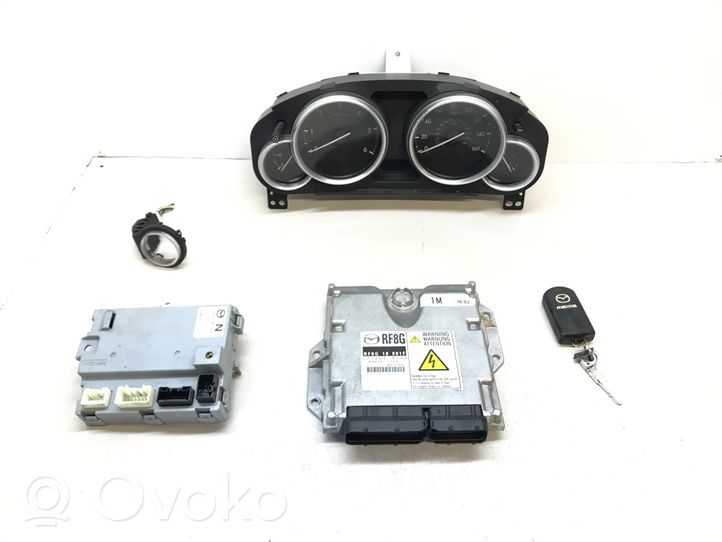 Mazda 6 Komputer / Sterownik ECU i komplet kluczy RF8G18881F