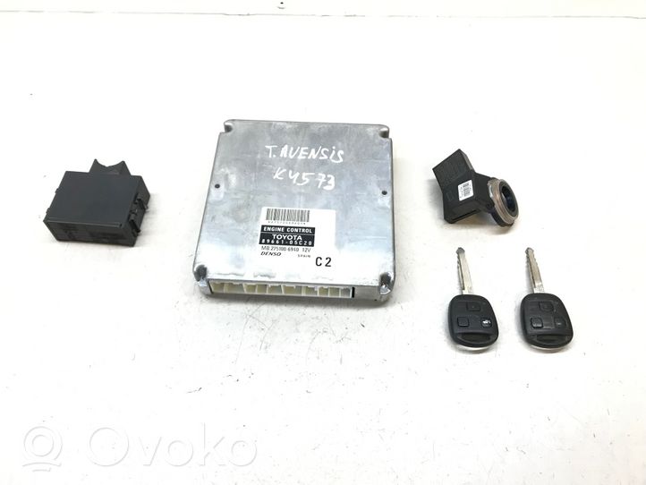 Toyota Avensis T250 Kit centralina motore ECU e serratura 8966105C20