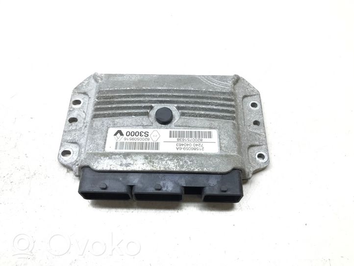 Renault Megane II Komputer / Sterownik ECU i komplet kluczy 215860596A