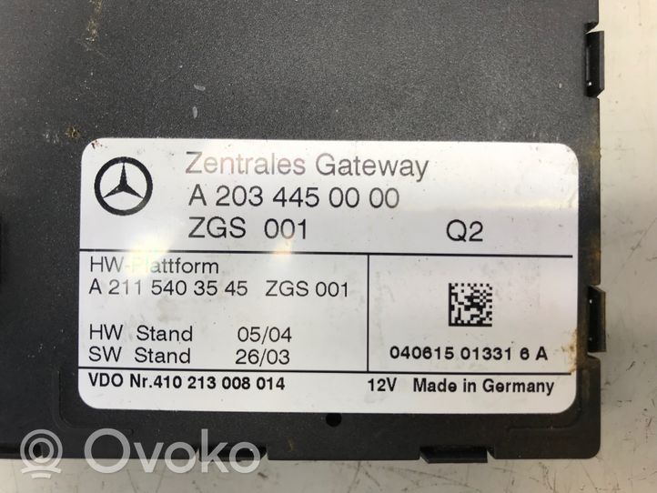 Mercedes-Benz C W203 Module de passerelle A2115403545