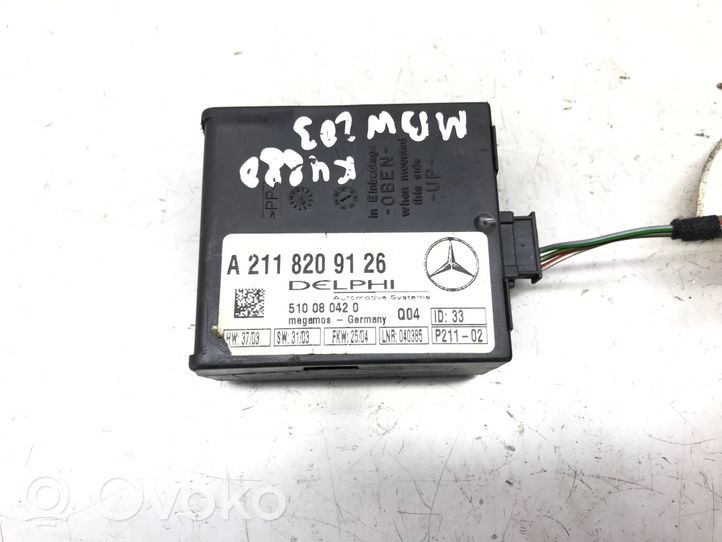 Mercedes-Benz C W203 Boîtier module alarme A2118209126