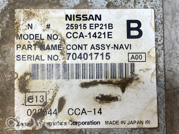 Nissan Navara D40 CD/DVD-vaihdin 25915EP21B