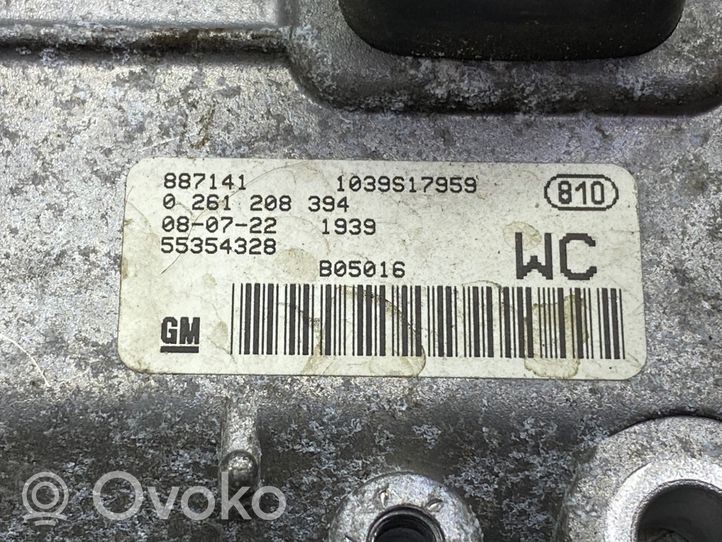 Opel Tigra B Komputer / Sterownik ECU i komplet kluczy 55354328