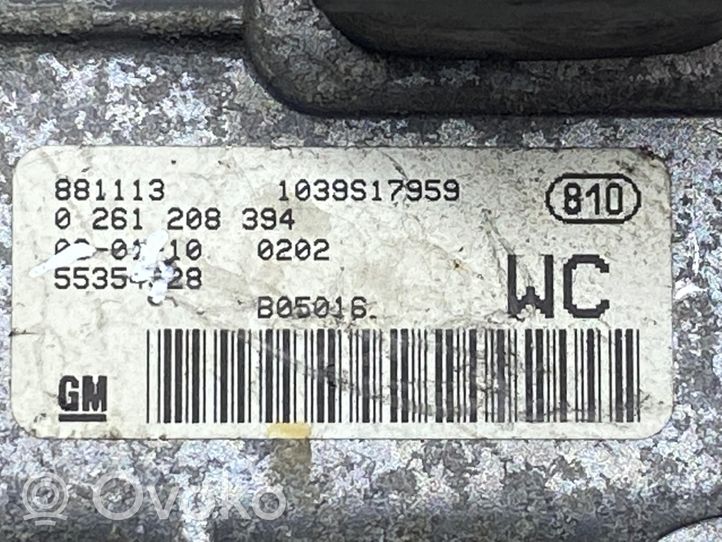 Opel Tigra B Kit centralina motore ECU e serratura 55354728