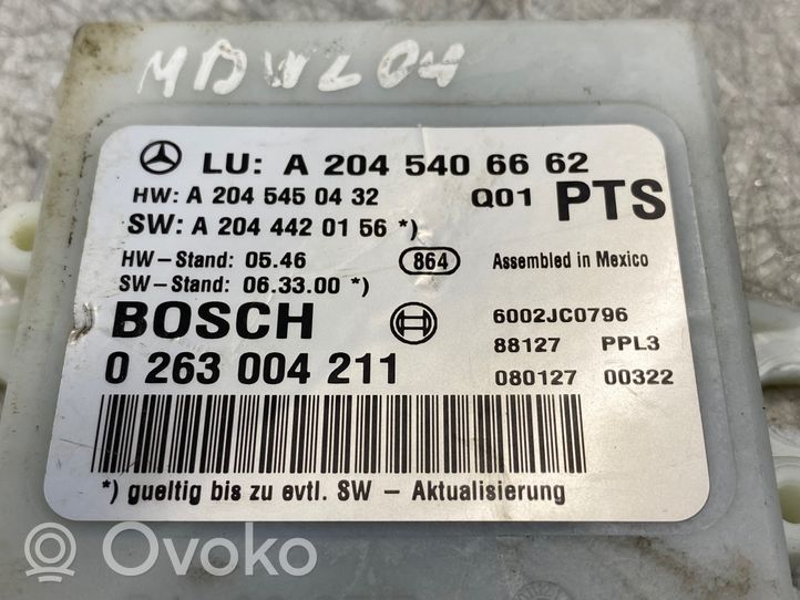 Mercedes-Benz C W204 Parking PDC control unit/module A2045406662