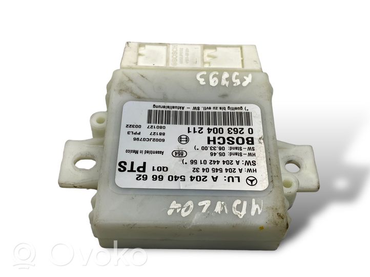 Mercedes-Benz C W204 Parking PDC control unit/module A2045406662