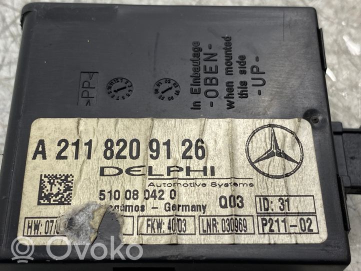 Mercedes-Benz C W203 Alarm control unit/module A2118209126
