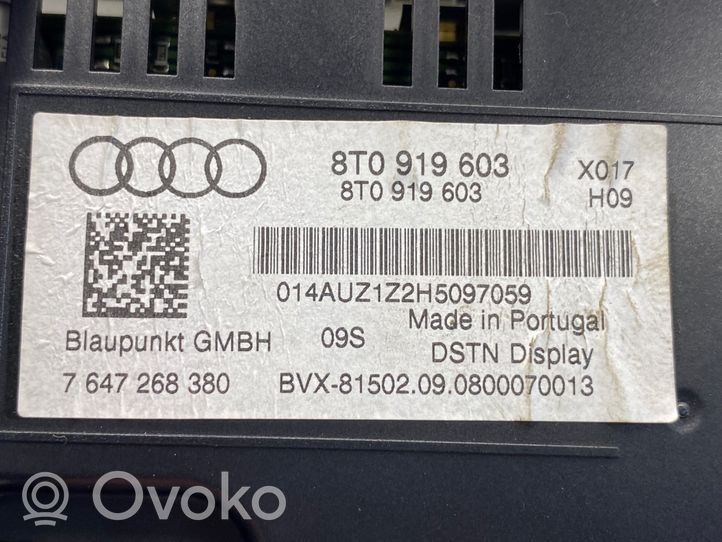 Audi A4 S4 B8 8K Monitori/näyttö/pieni näyttö 8T0919603