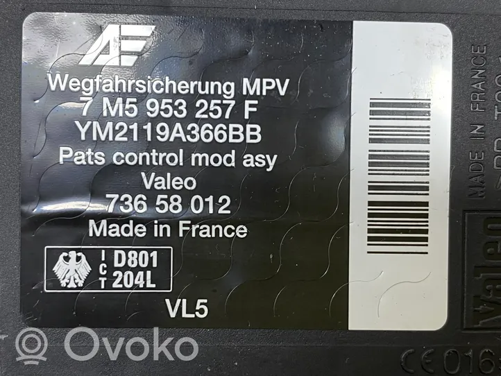 Ford Galaxy Komputer / Sterownik ECU i komplet kluczy 038906019LD