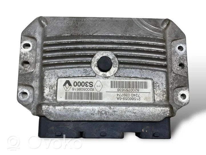 Renault Megane II Komputer / Sterownik ECU i komplet kluczy 8200509516