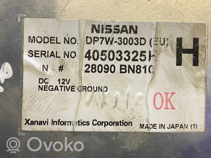 Nissan Almera N16 Monitori/näyttö/pieni näyttö 28090BN810