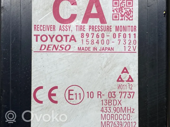 Toyota Verso Altre centraline/moduli 897600F011