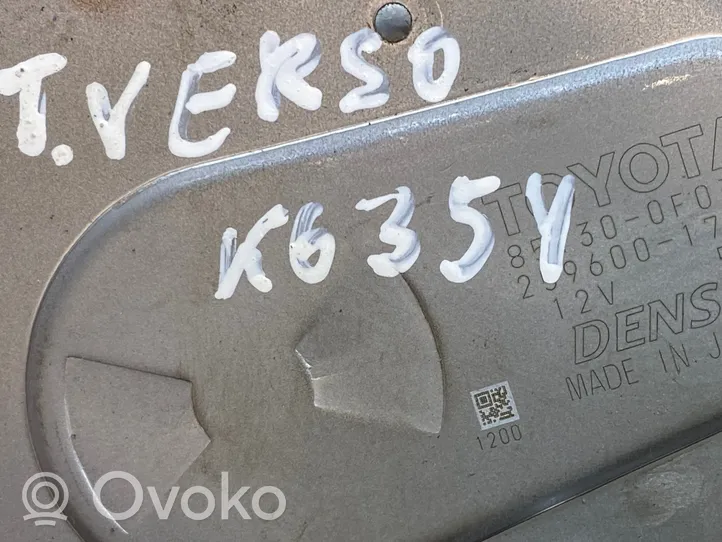 Toyota Verso Moteur d'essuie-glace arrière 2596001730