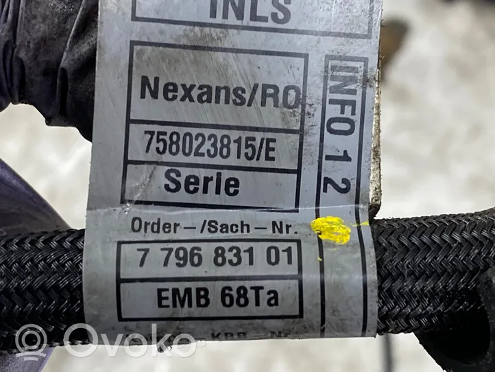 BMW 3 E90 E91 Faisceau de câblage pour moteur 7796831