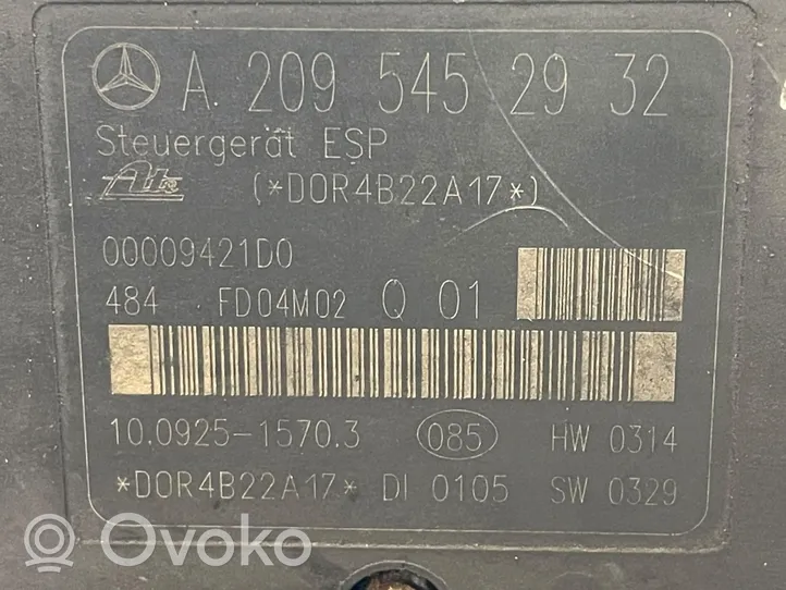 Mercedes-Benz C W203 ABS-pumppu A2095452932