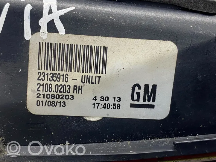 Opel Insignia A Luci posteriori del portellone del bagagliaio 23135916