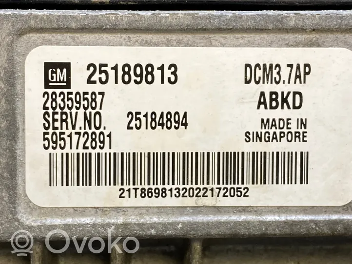 Opel Antara Moottorin ohjainlaite/moduuli 25184894