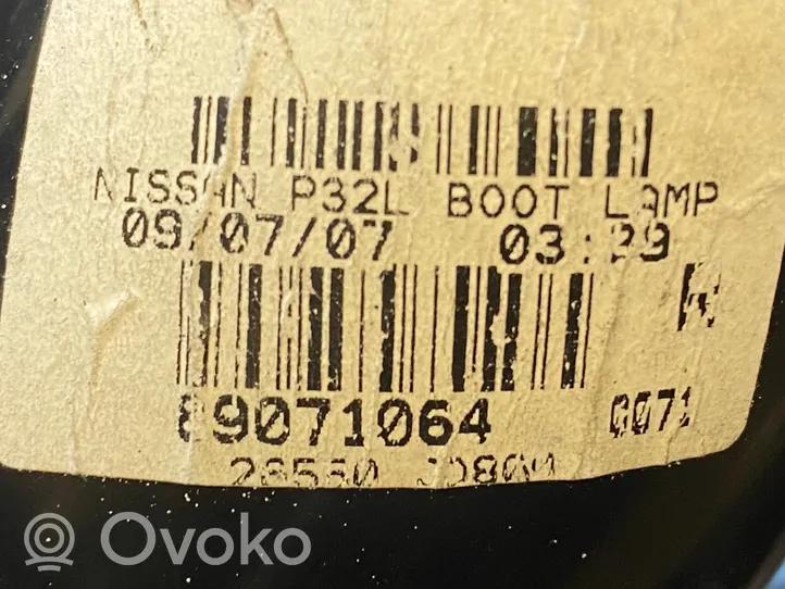 Nissan Qashqai Lampy tylnej klapy bagażnika 89071064