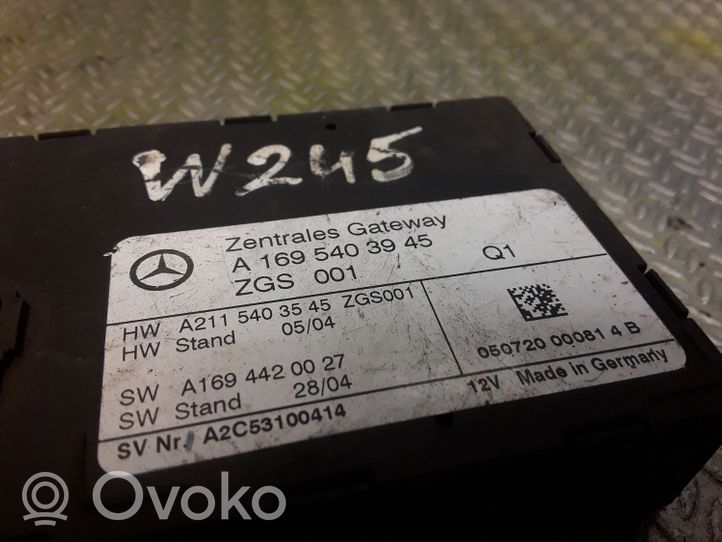 Mercedes-Benz B W245 Módulo de control Gateway 1695403945