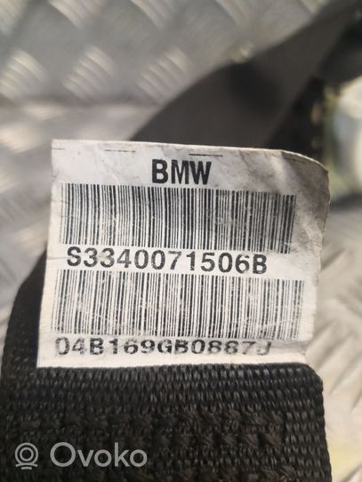 BMW X3 E83 Pas bezpieczeństwa fotela tylnego S3340071506B