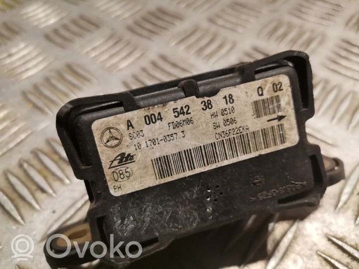 Mercedes-Benz R W251 Czujnik prędkości obrotowej 0045423818