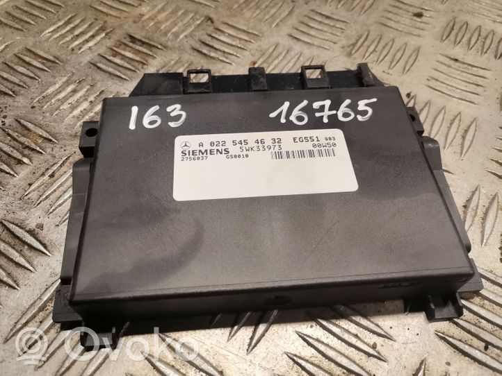 Mercedes-Benz ML W163 Module de contrôle de boîte de vitesses ECU 0225454632