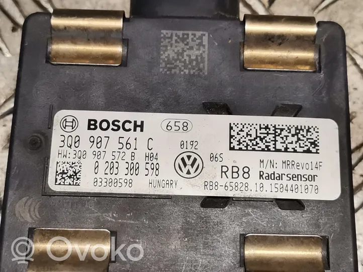 Volkswagen PASSAT B8 Distronic-anturi, tutka 3Q0907561C