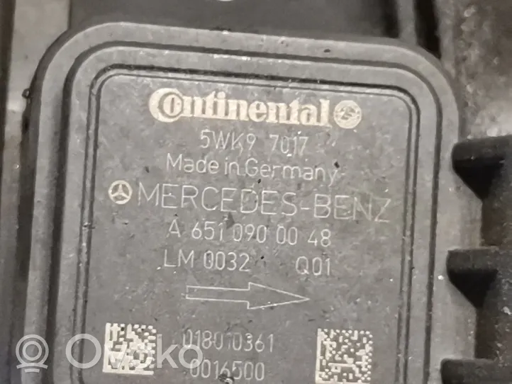 Mercedes-Benz C W204 Débitmètre d'air massique 6510900048
