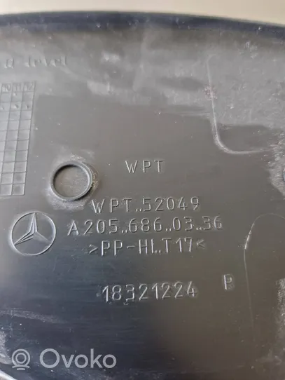 Mercedes-Benz C W205 Copertura del rivestimento del sottoporta posteriore A2056860336