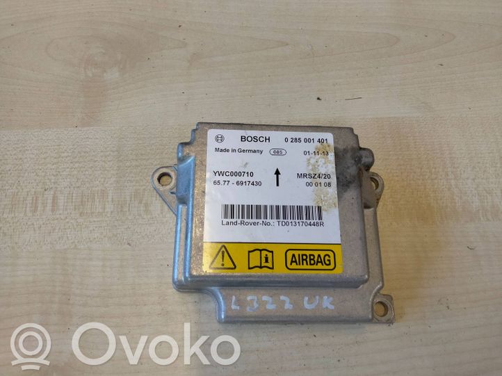 YWC000710 Land Rover Range Rover L322 Airbag control unit/module, 19.20