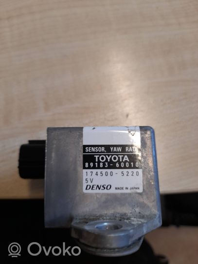 Toyota Land Cruiser (J120) Capteur de vitesse de lacet d'accélération ESP 8918360010