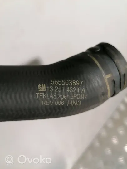 Opel Astra J Engine coolant pipe/hose 13251432FA