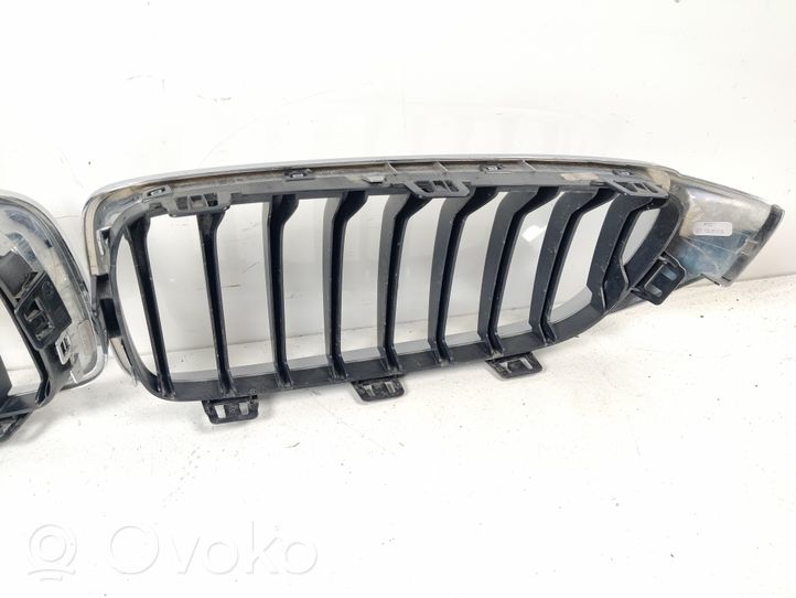 BMW 4 F32 F33 Grille calandre supérieure de pare-chocs avant 7294817