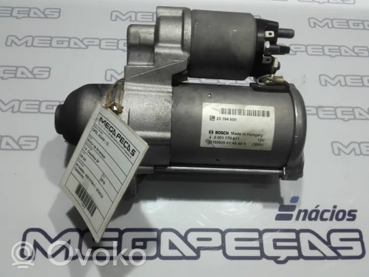 Opel Adam Starter motor 