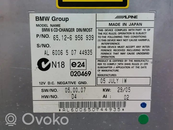 BMW 6 E63 E64 Unité principale radio / CD / DVD / GPS 