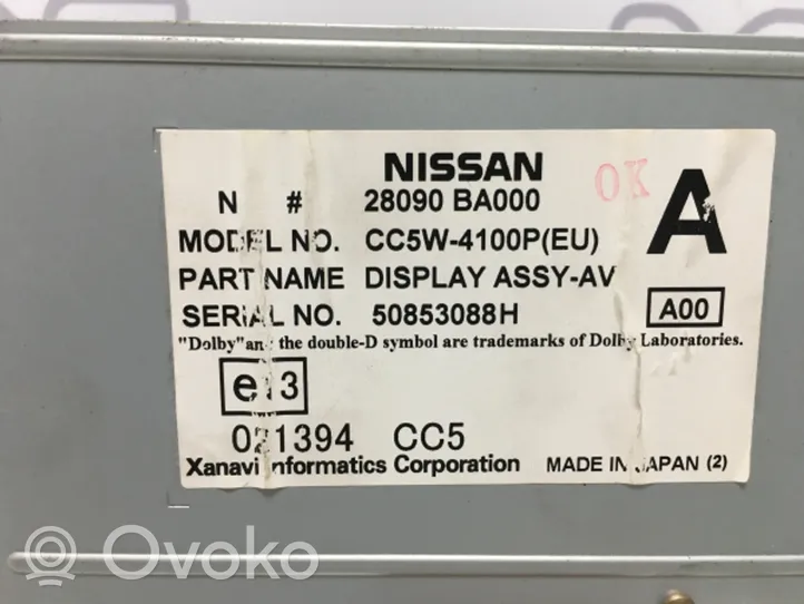 Nissan Primera Bildschirm / Display / Anzeige 