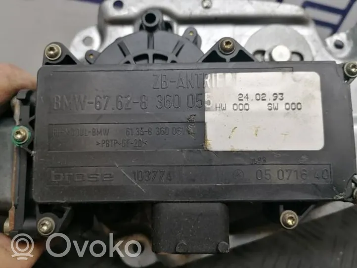 BMW 3 E36 Mécanisme de lève-vitre avant sans moteur 