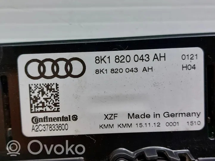 Audi A4 S4 B8 8K Centralina del climatizzatore 