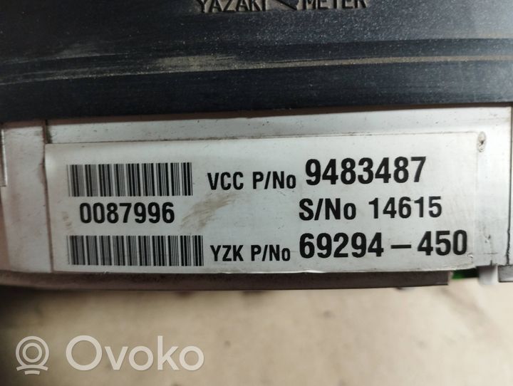 Volvo S80 Compteur de vitesse tableau de bord 6929445