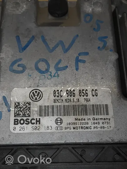 Volkswagen Golf V Moottorin ohjainlaite/moduuli 03C906056CG